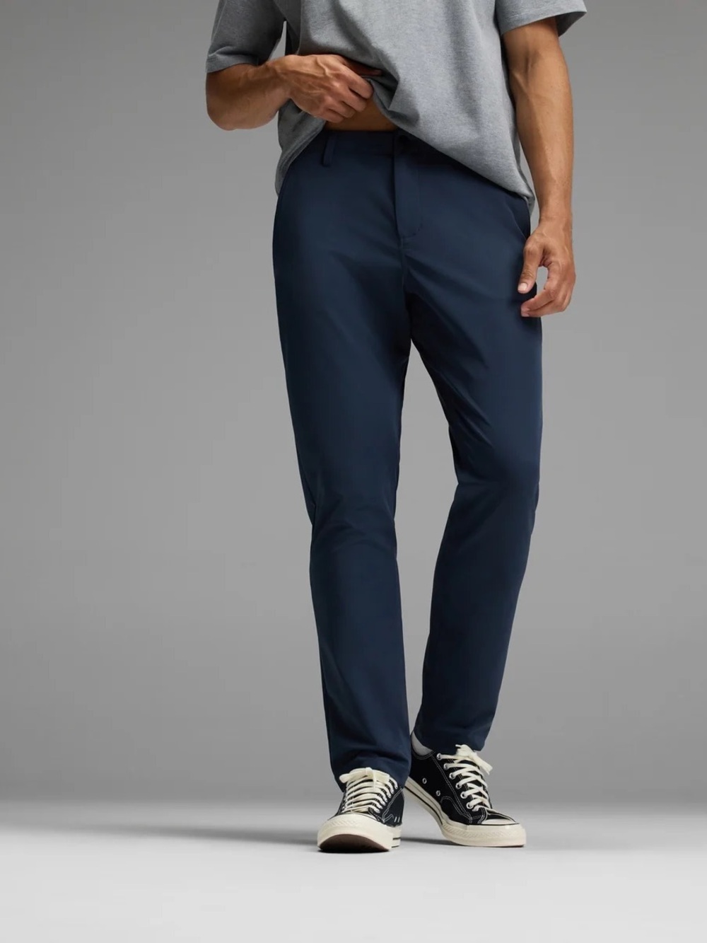 Cozy Earth Men's Everywhere Pant - Slim Stretch Chino Pants - Deep Navy